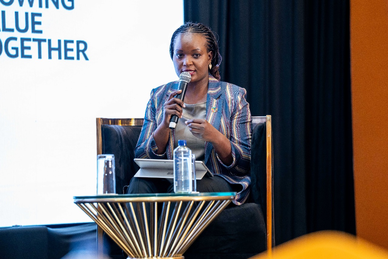 Hon. Harriette Chiggai speaking.